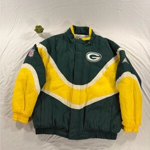VTG 90’s Green Bay Packers NFL Pro Line Apex One Puffer Jacket Men’s L
